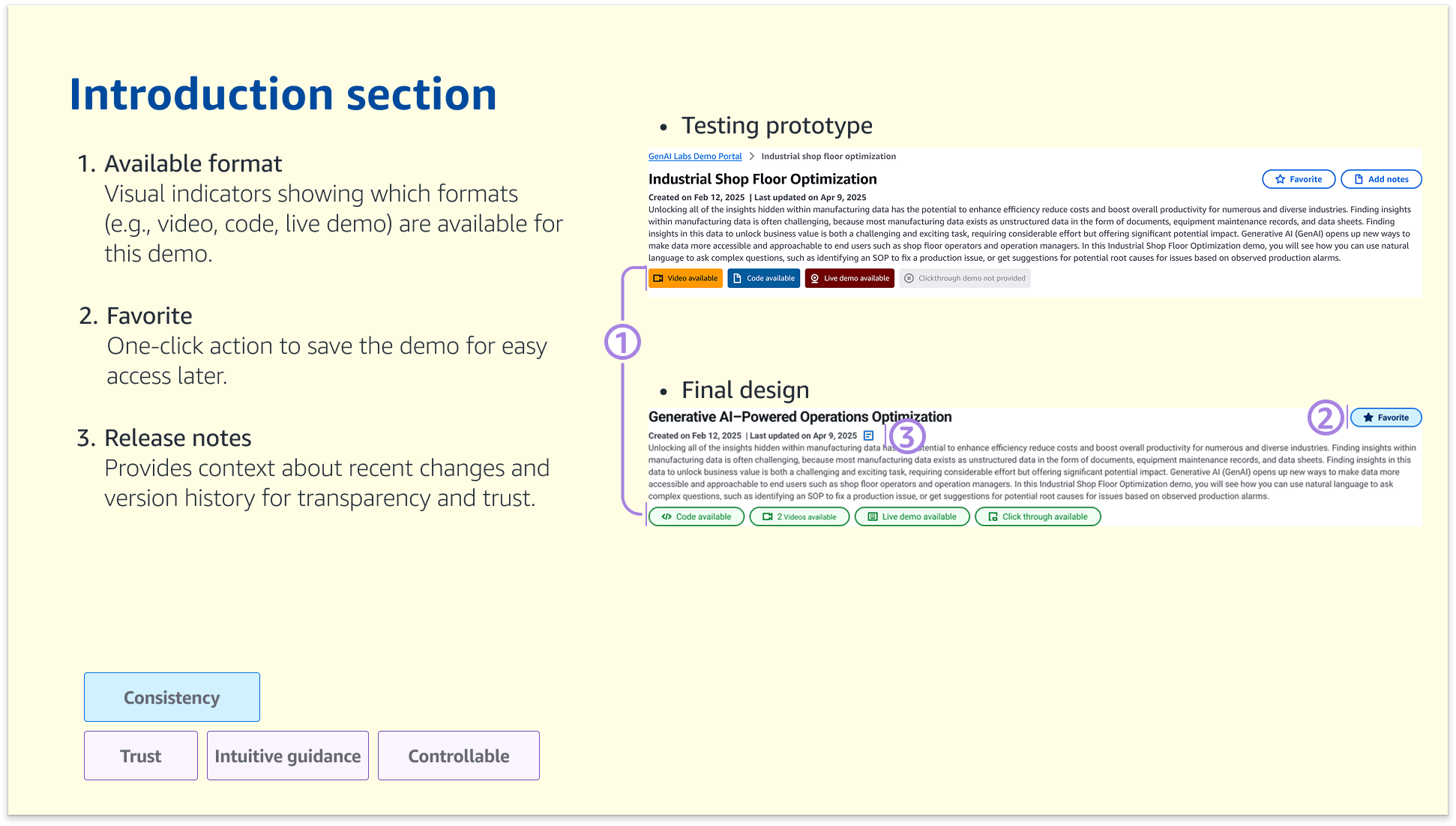 Top Section Layout